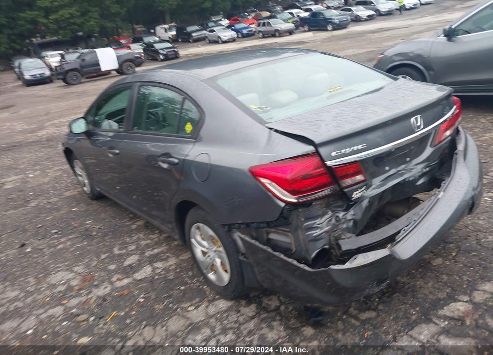 2013 HONDA CIVIC LX VIN: 19XFB2F5XDE078947