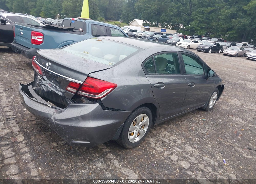 2013 HONDA CIVIC LX VIN: 19XFB2F5XDE078947