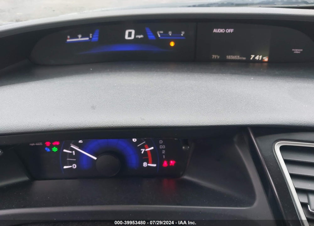 2013 HONDA CIVIC LX VIN: 19XFB2F5XDE078947