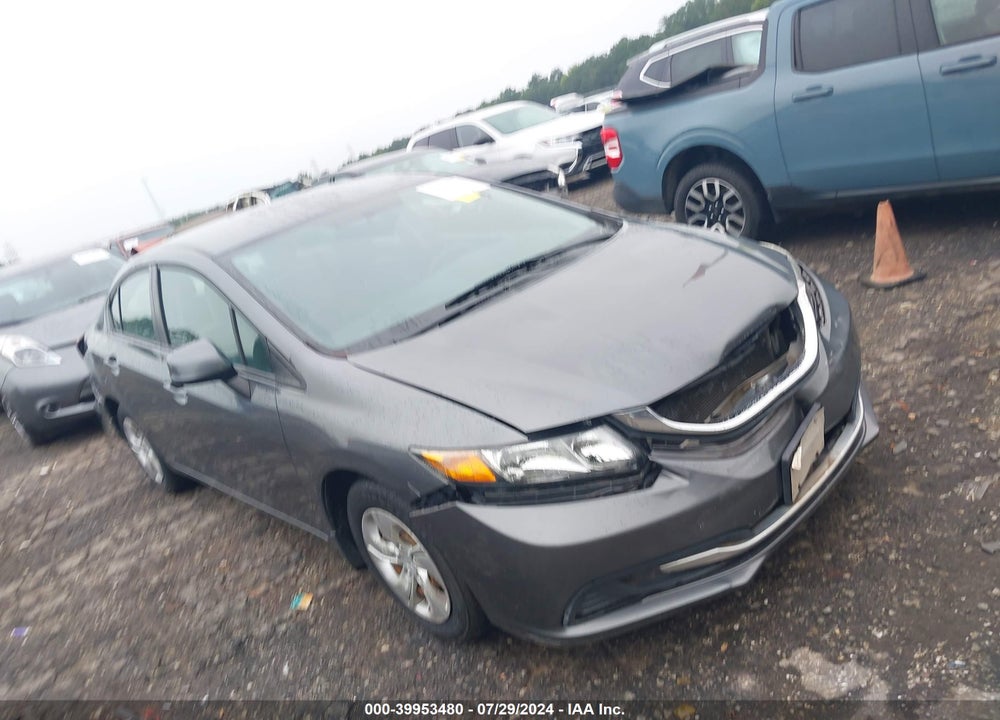 2013 HONDA CIVIC LX VIN: 19XFB2F5XDE078947
