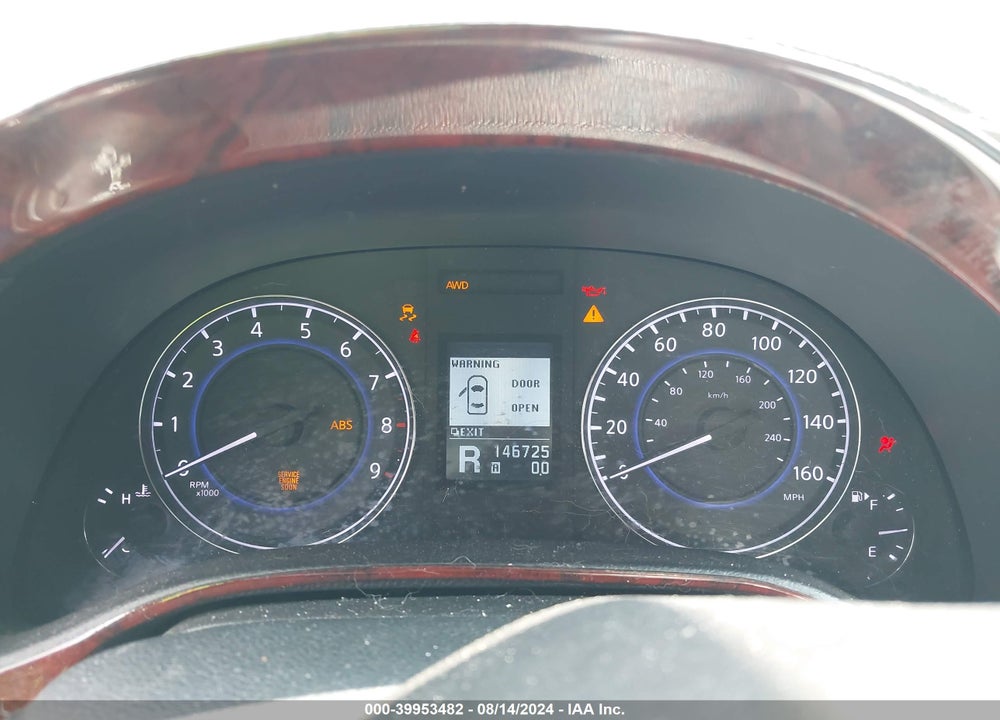 2013 INFINITI G37X VIN: JN1CV6ARXDM751171