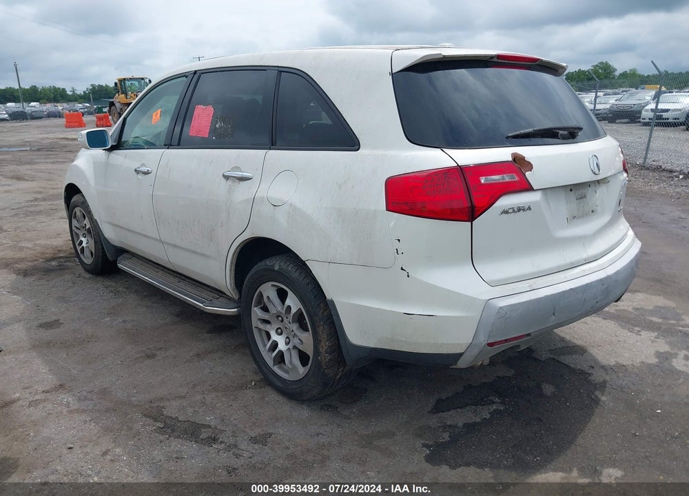 2007 ACURA MDX TECHNOLOGY PACKAGE VIN: 2HNYD28387H538463