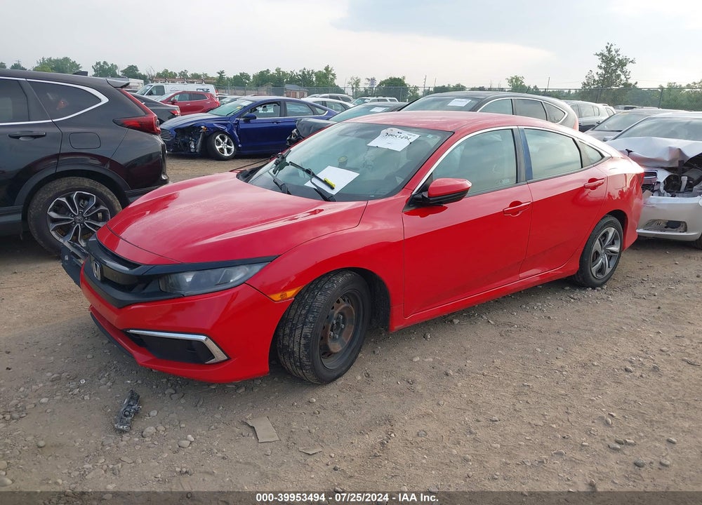 2019 HONDA CIVIC LX VIN: 2HGFC2F6XKH551030