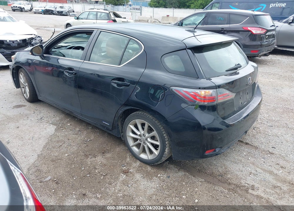2011 LEXUS CT 200H PREMIUM VIN: JTHKD5BH0B2036063