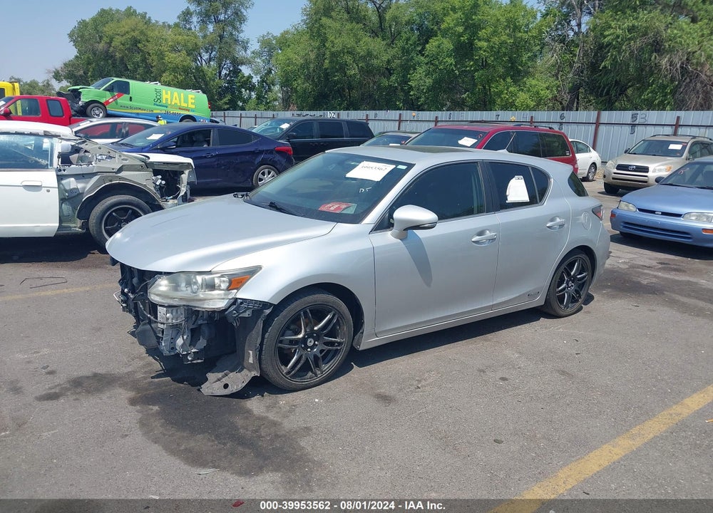 2013 LEXUS CT 200H VIN: JTHKD5BH9D2141879