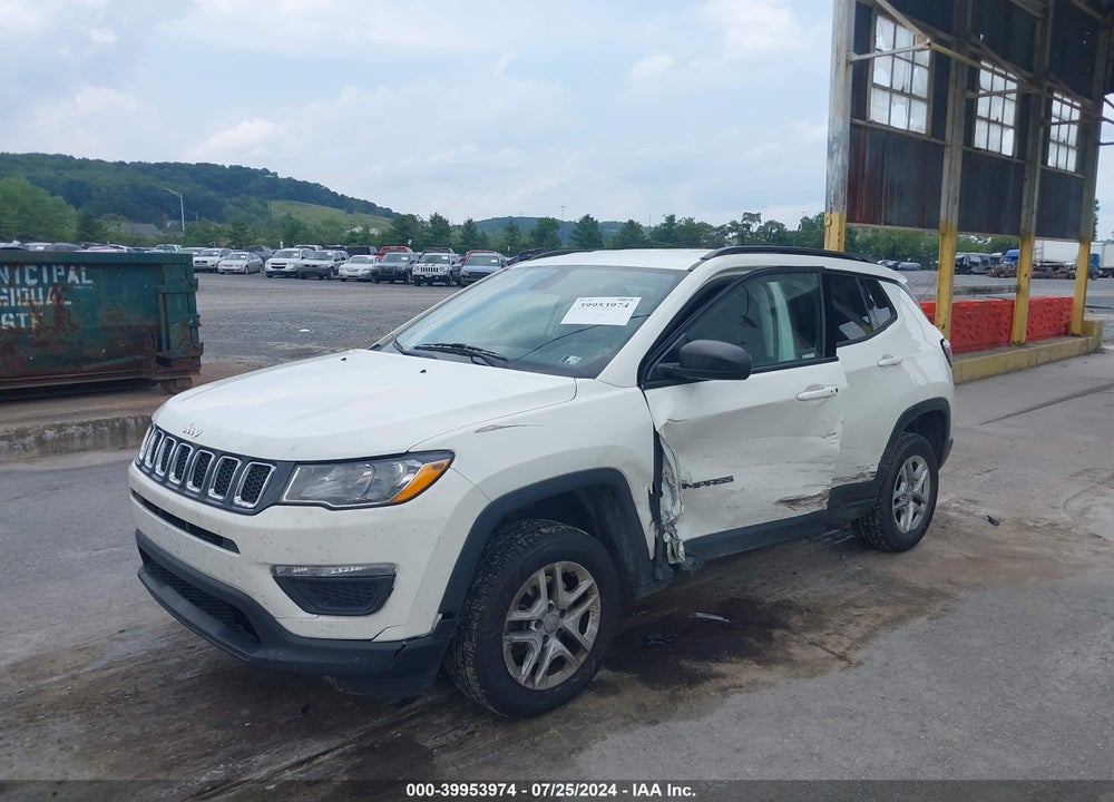 2018 JEEP COMPASS SPORT 4X4 VIN: 3C4NJDAB2JT360708