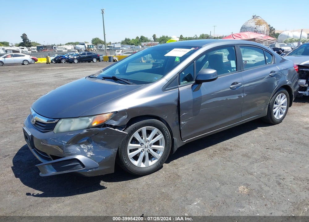 2012 HONDA CIVIC EX VIN: 19XFB2F88CE355278