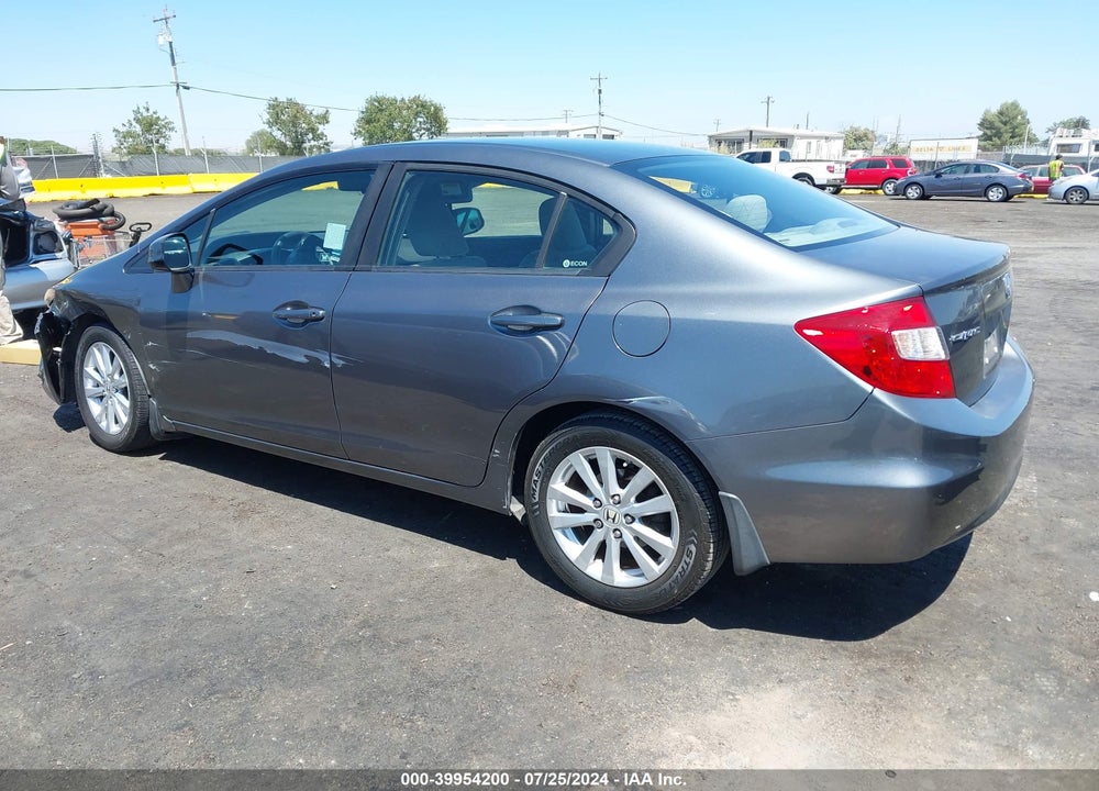 2012 HONDA CIVIC EX VIN: 19XFB2F88CE355278