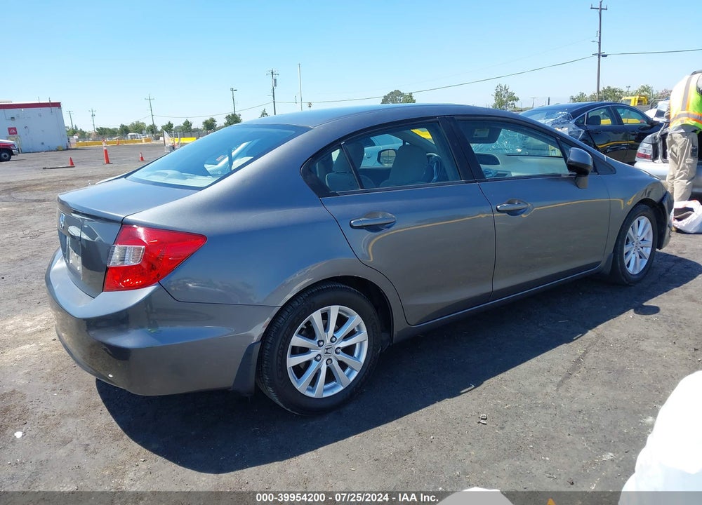 2012 HONDA CIVIC EX VIN: 19XFB2F88CE355278