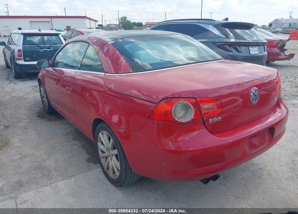 2008 VOLKSWAGEN EOS KOMFORT/TURBO VIN: WVWBA71F48V029064