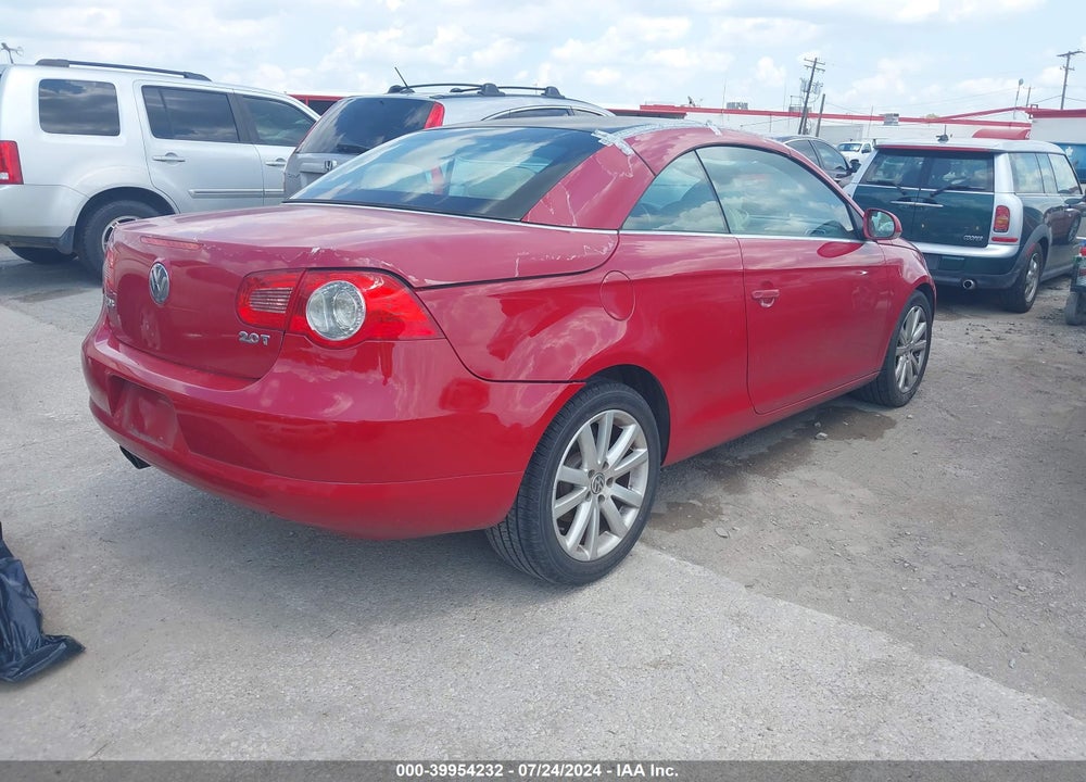 2008 VOLKSWAGEN EOS KOMFORT/TURBO VIN: WVWBA71F48V029064