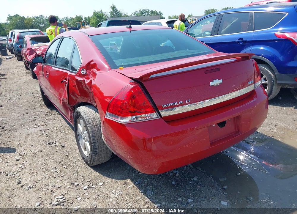 2008 CHEVROLET IMPALA LT VIN: 2G1WT58KX81252397