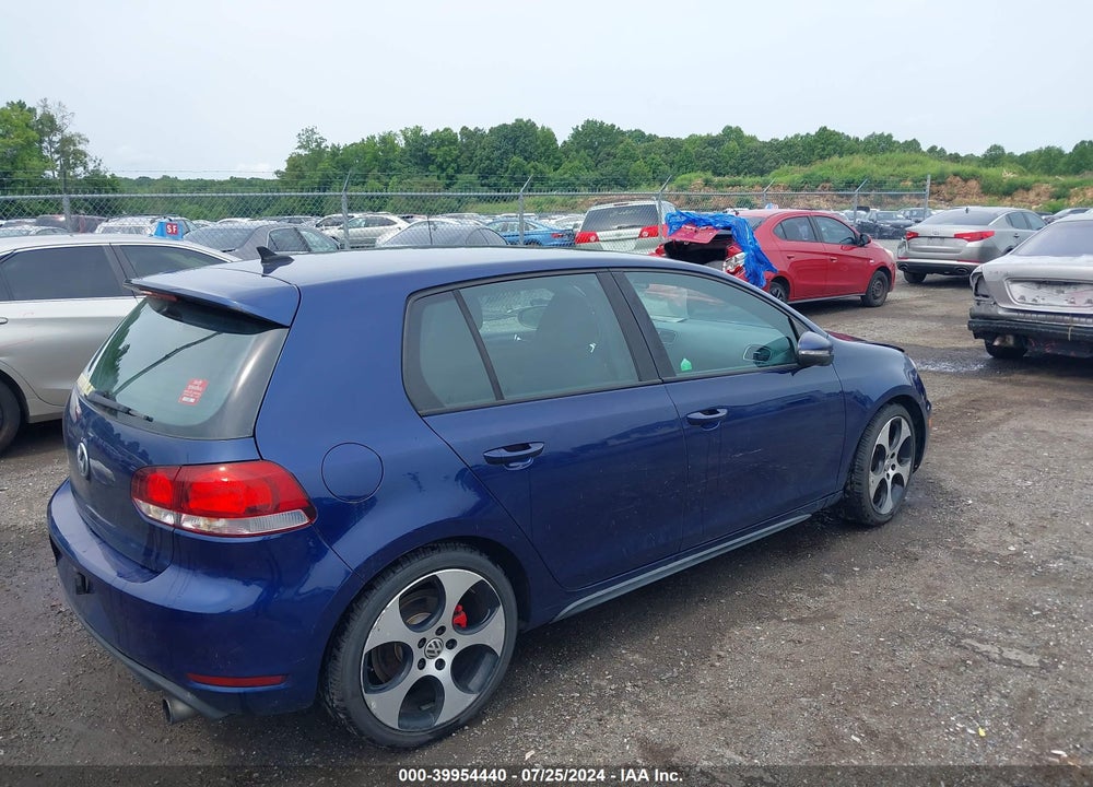 2012 VOLKSWAGEN GTI 4-DOOR VIN: WVWHD7AJ9CW075921