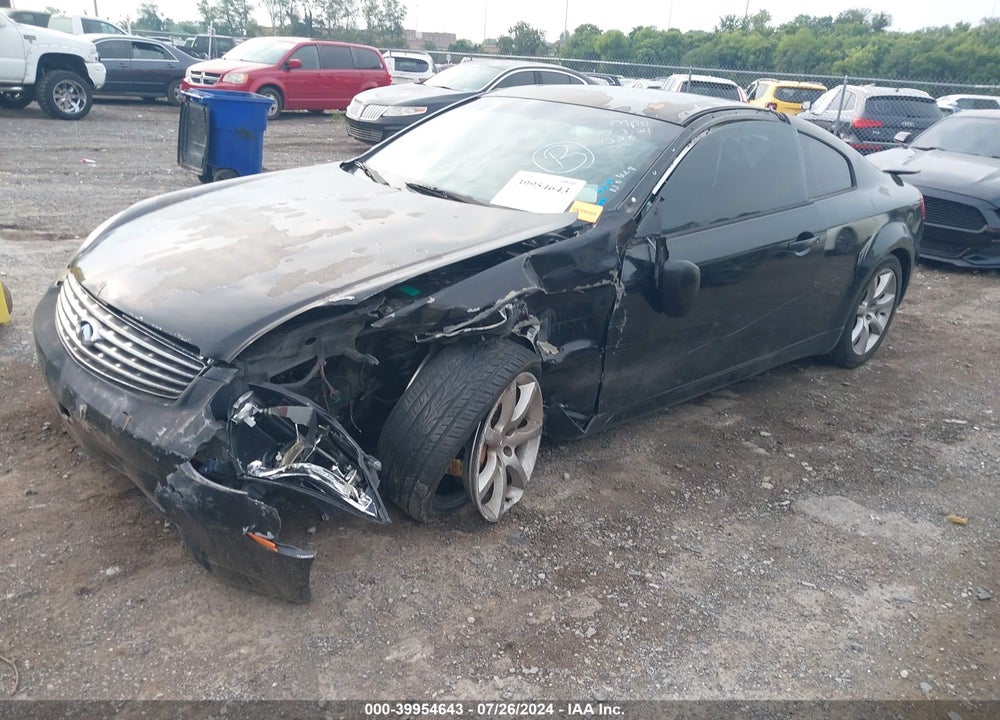 2003 INFINITI G35 BASE W/6 SPEED MANUAL VIN: JNKCV54EX3M221358