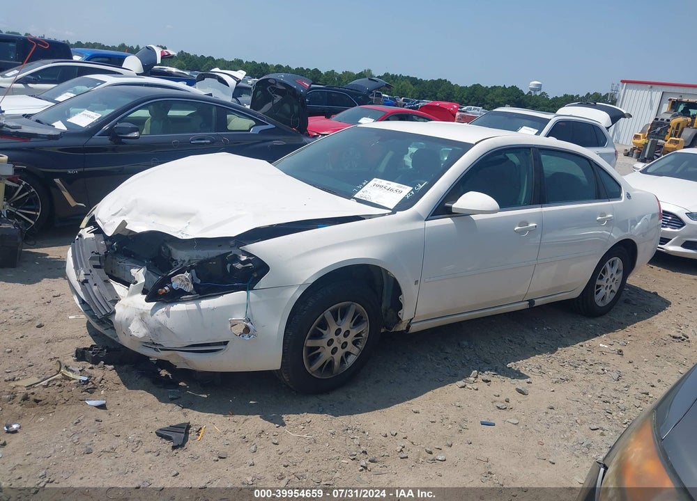 2008 CHEVROLET IMPALA POLICE VIN: 2G1WS553781253572