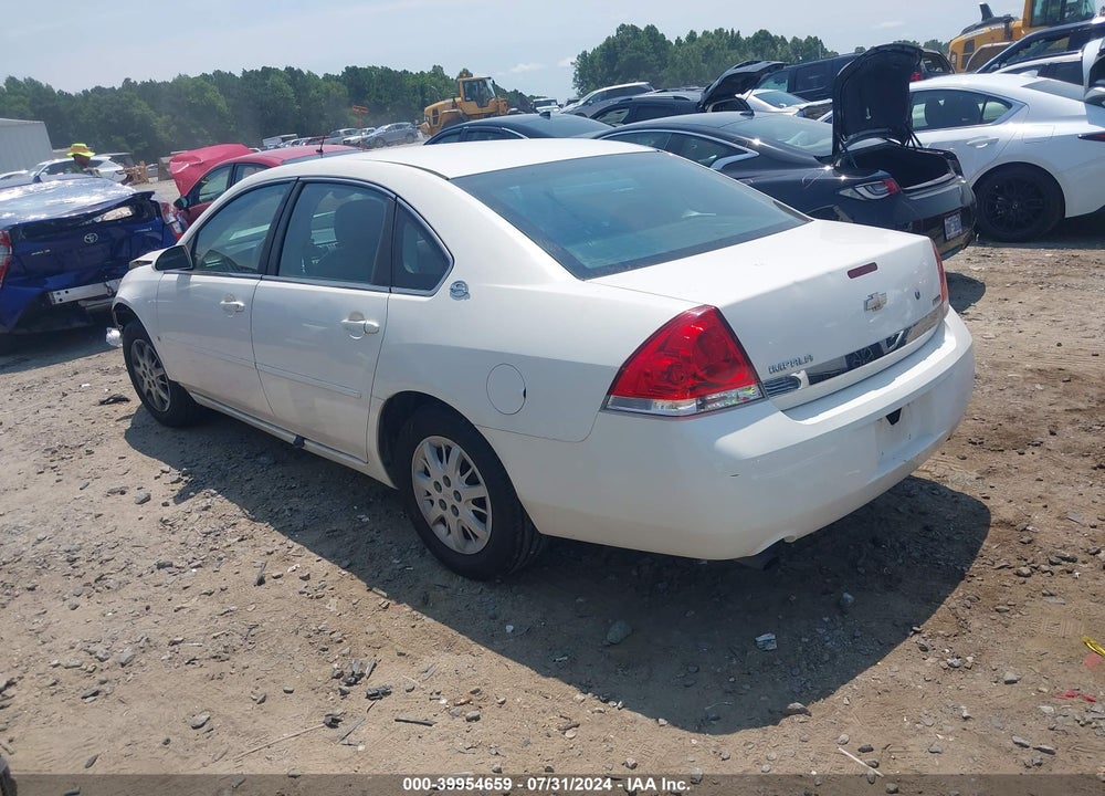 2008 CHEVROLET IMPALA POLICE VIN: 2G1WS553781253572
