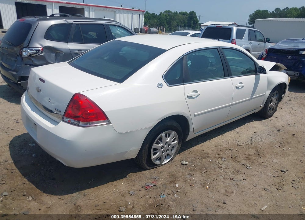2008 CHEVROLET IMPALA POLICE VIN: 2G1WS553781253572