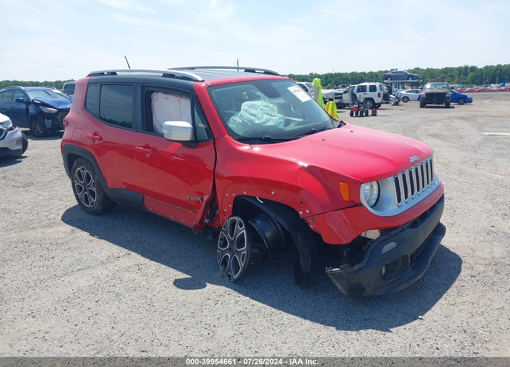 2016 JEEP RENEGADE LIMITED VIN: ZACCJADT0GPC83430