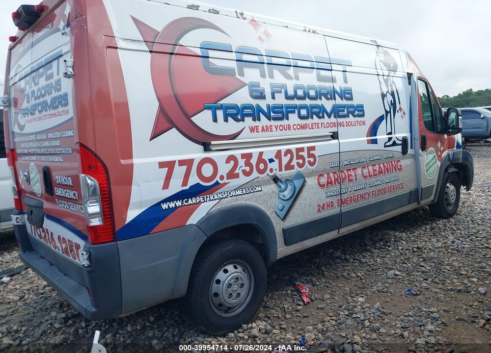 2018 RAM PROMASTER 2500 HIGH ROOF 159 WB VIN: 3C6TRVDG3JE117434