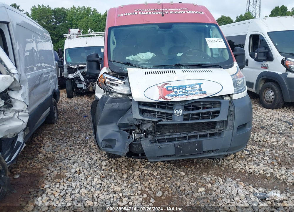 2018 RAM PROMASTER 2500 HIGH ROOF 159 WB VIN: 3C6TRVDG3JE117434