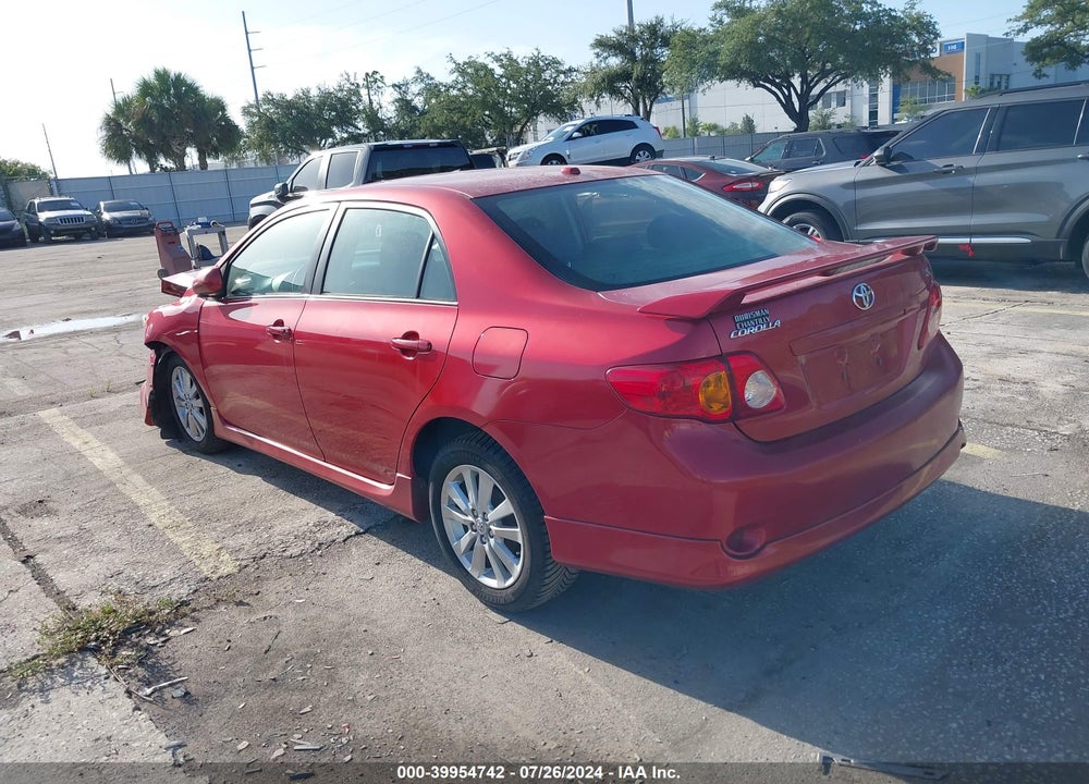 2009 TOYOTA COROLLA LE/S/XLE VIN: 2T1BU40E89C016563