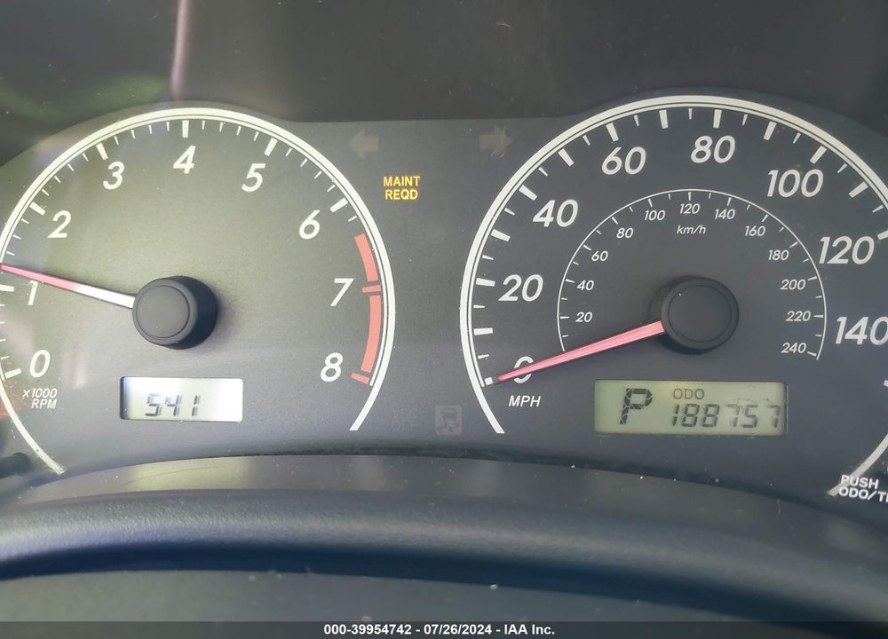 2009 TOYOTA COROLLA LE/S/XLE VIN: 2T1BU40E89C016563