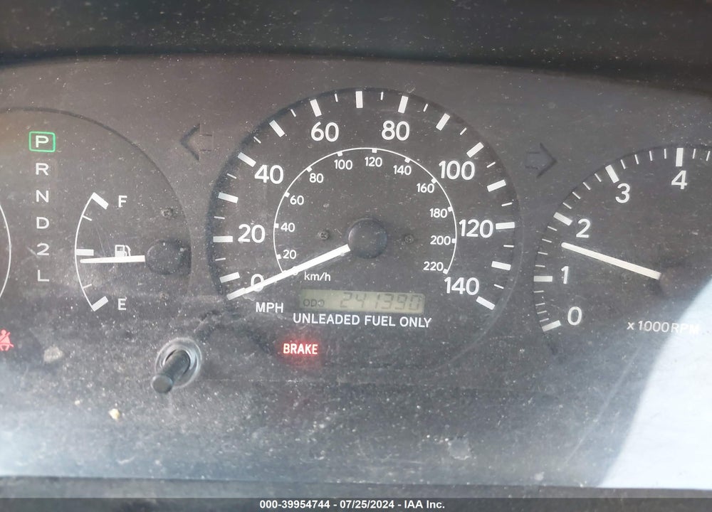 1998 TOYOTA CAMRY CE/LE/XLE VIN: JT2BG22K7W0108664