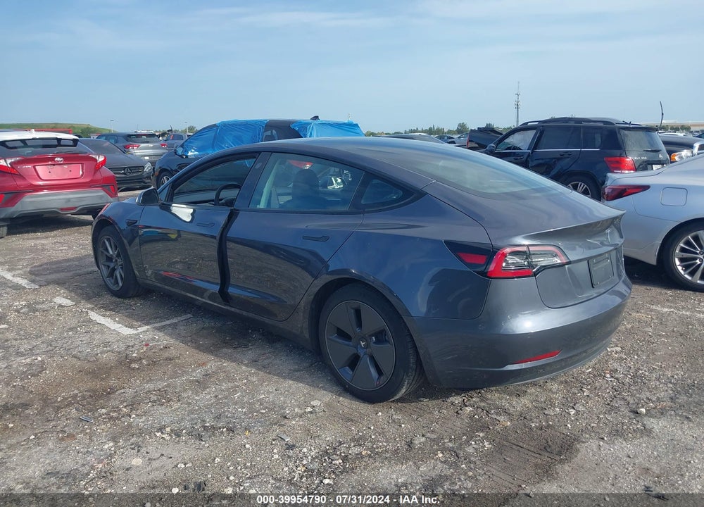 2022 TESLA MODEL 3 REAR-WHEEL DRIVE VIN: 5YJ3E1EA7NF316803