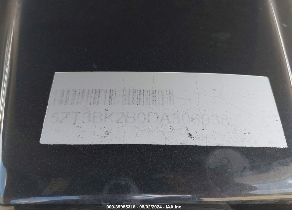 2013 FOREST RIVER BROOKSTONE VIN: 5ZT3BK2B0DA306938