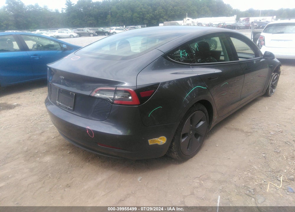 2022 TESLA MODEL 3 REAR-WHEEL DRIVE VIN: 5YJ3E1EA0NF295471