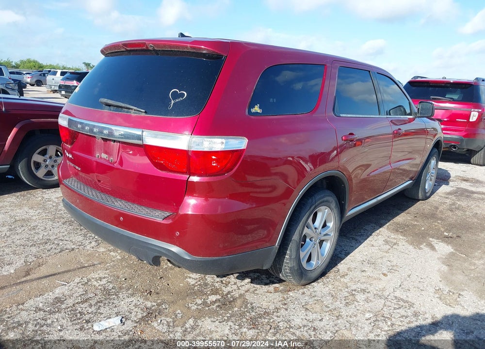 2013 DODGE DURANGO SXT VIN: 1C4RDHAG1DC659828