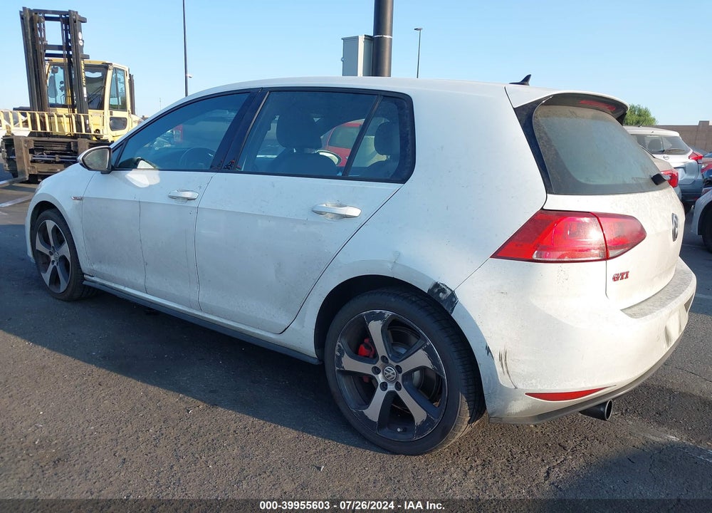 2017 VOLKSWAGEN GOLF GTI AUTOBAHN 4-DOOR/S 4-DOOR/SE 4-DOOR/SPORT 4-DOOR VIN: 3VW447AU3HM027120