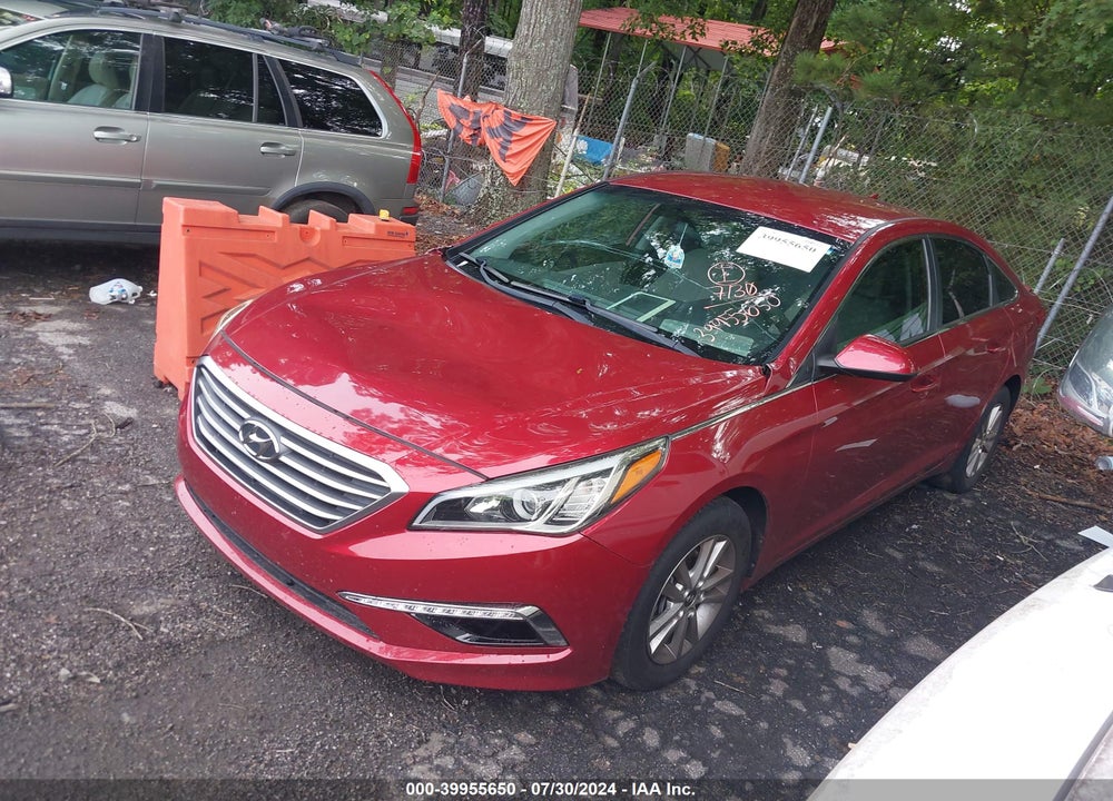 2015 HYUNDAI SONATA SE VIN: 5NPE24AF0FH127109