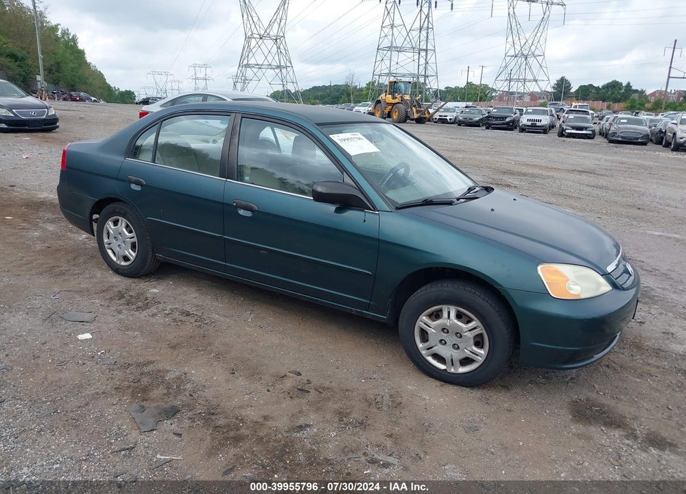 2001 HONDA CIVIC LX VIN: 2HGES16551H615862