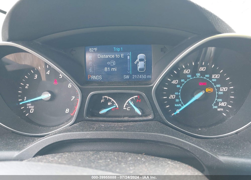 2014 FORD ESCAPE S VIN: 1FMCU0F71EUA80927