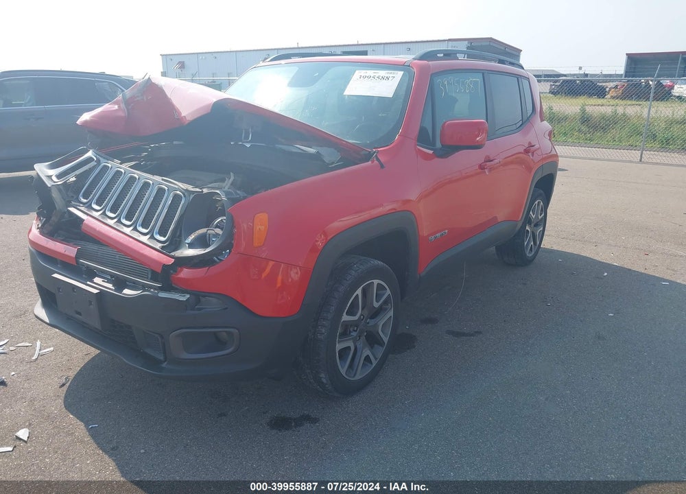 2016 JEEP RENEGADE LATITUDE VIN: ZACCJBBT4GPD63158