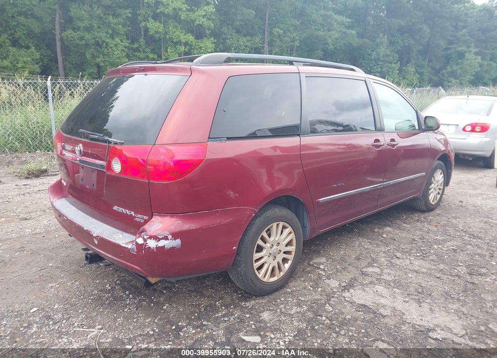 2008 TOYOTA SIENNA LIMITED/XLE VIN: 5TDBK22CX8S017841