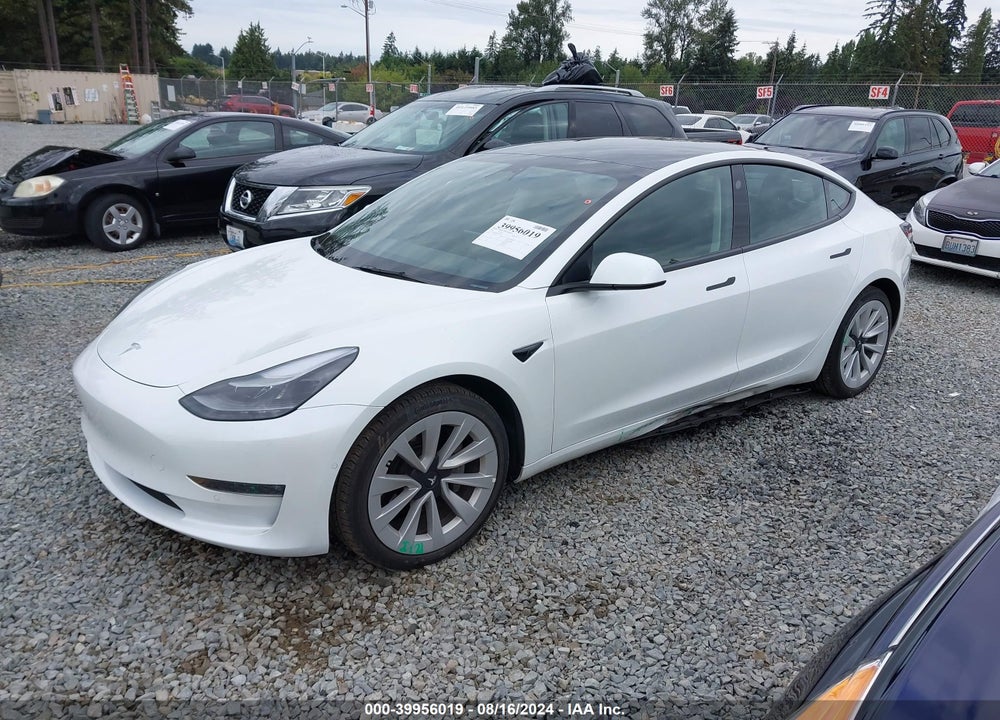 2022 TESLA MODEL 3 LONG RANGE DUAL MOTOR ALL-WHEEL DRIVE VIN: 5YJ3E1EB6NF210089