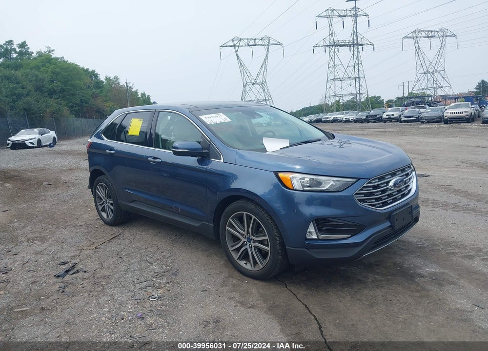 2019 FORD EDGE TITANIUM VIN: 2FMPK4K95KBB47536