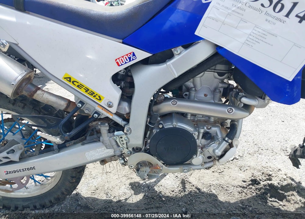 2013 YAMAHA WR250 R VIN: JYADG21E6DA006156