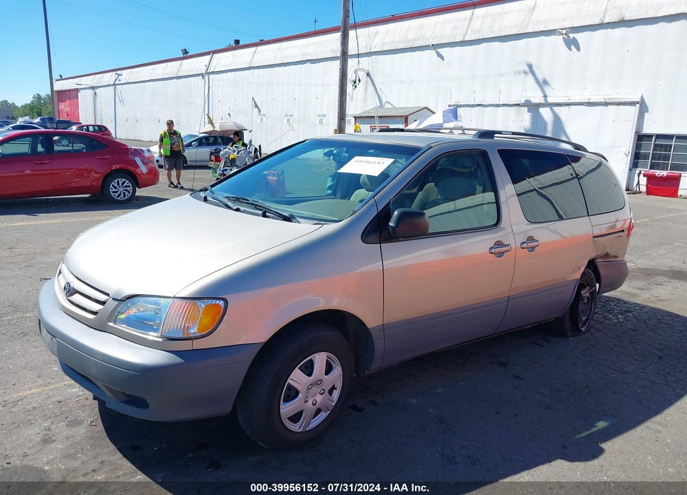 2002 TOYOTA SIENNA VIN: 4T3ZF13C72U503539