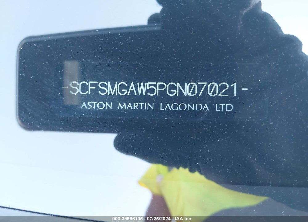 2023 ASTON MARTIN VANTAGE F1 EDITION VIN: SCFSMGAW5PGN07021