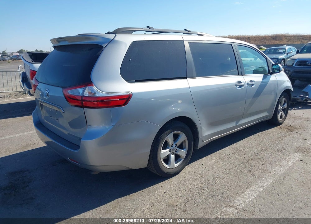 2016 TOYOTA SIENNA LE/LE 7 PASSENGER VIN: 5TDKK3DC6GS696704