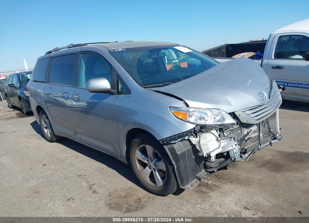 2016 TOYOTA SIENNA LE/LE 7 PASSENGER VIN: 5TDKK3DC6GS696704