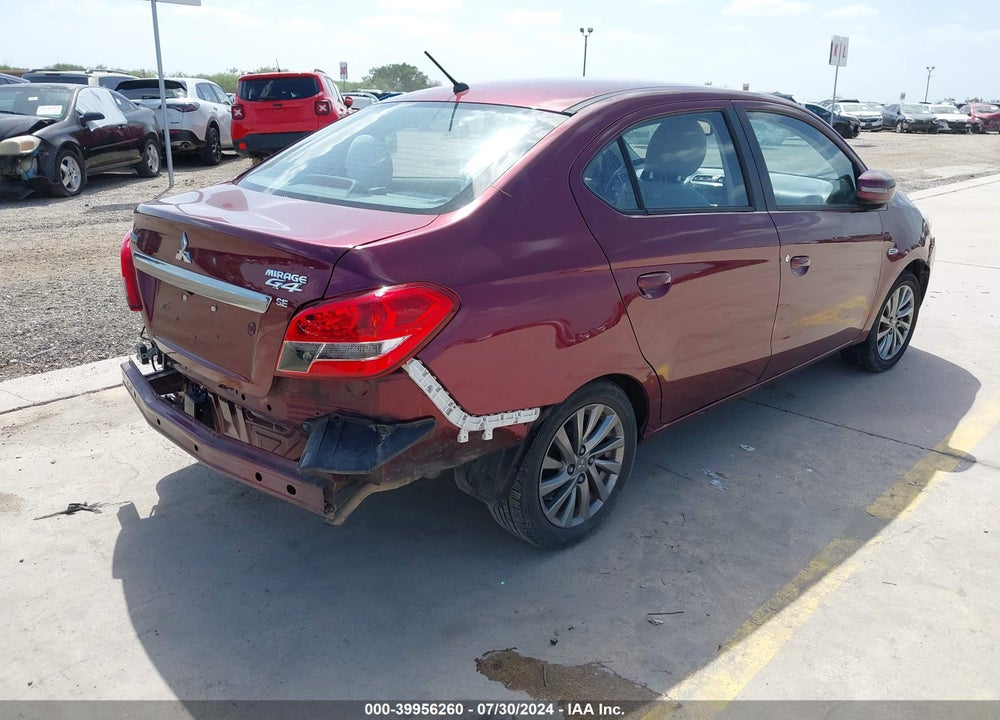 2017 MITSUBISHI MIRAGE G4 SE VIN: ML32F4FJ4HH002221