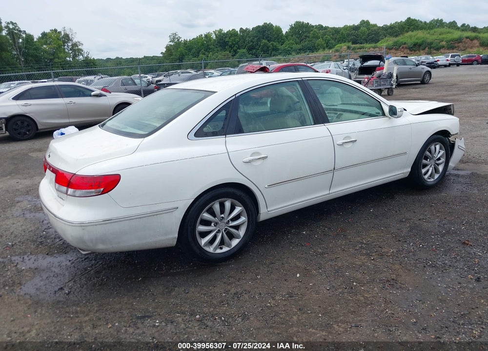 2007 HYUNDAI AZERA LIMITED/SE VIN: KMHFC46F67A147444