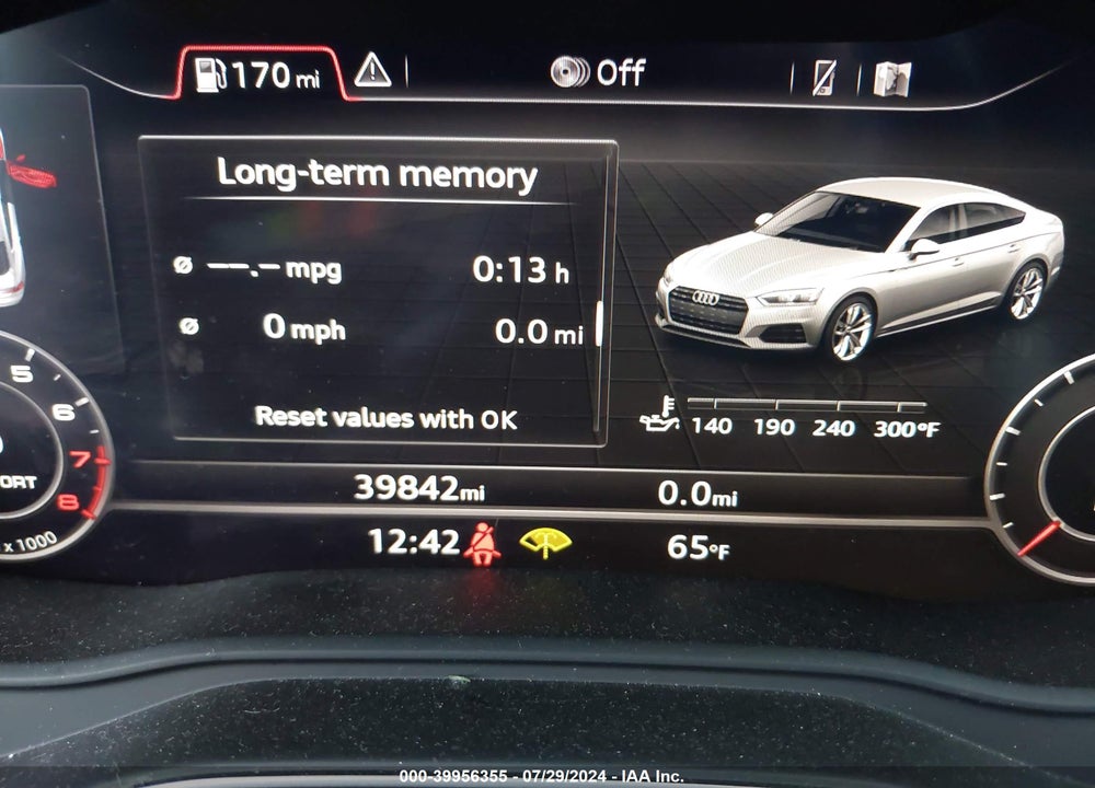 2018 AUDI A5 2.0T PREMIUM VIN: WAUENCF58JA107074