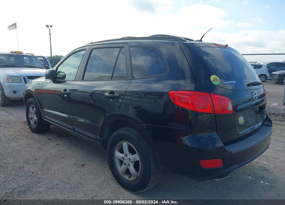 2007 HYUNDAI SANTA FE GLS VIN: 5NMSG13D07H066020