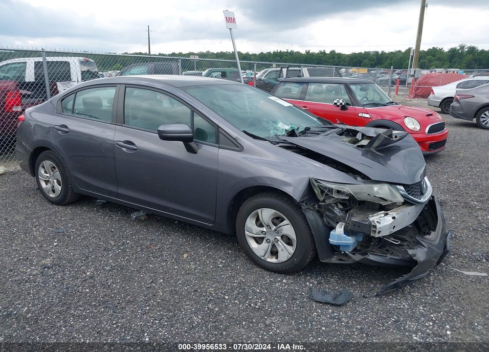 2014 HONDA CIVIC LX VIN: 19XFB2F55EE210921