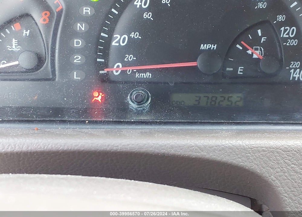 2002 TOYOTA CAMRY LE/SE/XLE VIN: JTDBE32K620091207